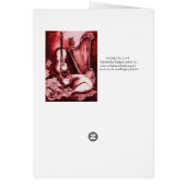 ミュージカル父の日猫とフクロウ、赤白 (裏面)