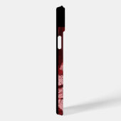 ミュージカル猫とフクロウを入れた赤ルビー宝石モノグラム Case-Mate iPhoneケース (裏面 / 右)