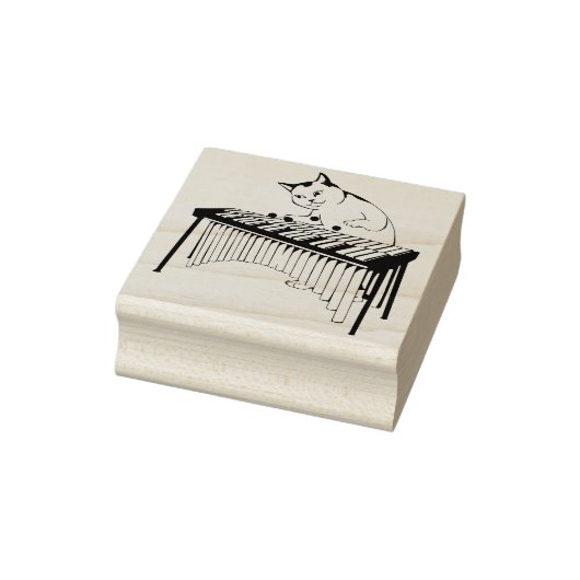 ミュージカル猫スタンプ ラバースタンプ (スタンプ)