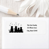 ミュージカル猫ファミリーパーソナライズされた、 ラベル (インサイチュ)