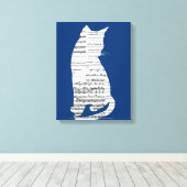 ミュージカル猫 キャンバスプリント (インサイチュ (ウッドフロア))