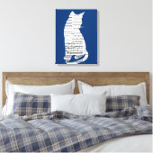 ミュージカル猫 キャンバスプリント (インサイチュ (寝室))