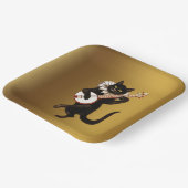 ミュージカル猫 ペーパープレート (傾斜あり)