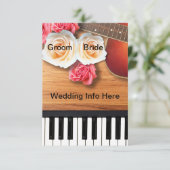 ミュージカル結婚式招待状 招待状 (スタンド正面)