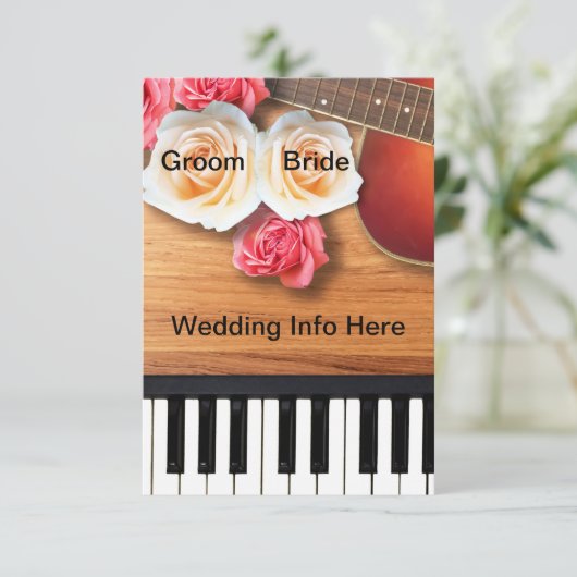 ミュージカル結婚式招待状 招待状 (スタンド正面)