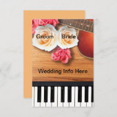 ミュージカル結婚式招待状 招待状 (正面/裏面)