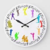 ミュージカル群 ラージ壁時計 (正面)