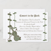 ミュージカル自然/バイオリン 招待状 (正面/裏面)