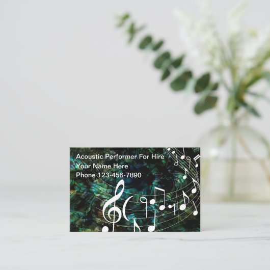 ミュージカル芸人 名刺 (スタンド正面)