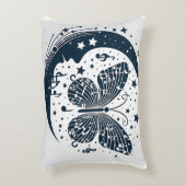 ミュージカル蝶と月ユニーク- アクセントクッション (正面(垂直))