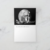 ミュージカル蝶パーソナライズされた写真ありがとう サンキューカード (内部)