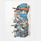 ミュージカル言語動物農楽団 フリースブランケット (正面)