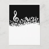 ミュージカル記号のジャンパ ポストカード (正面)