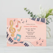 ミュージカル誕生日パーティー 招待状 (スタンド正面)