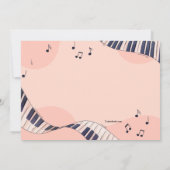 ミュージカル誕生日パーティー 招待状 (裏面)