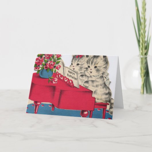 ミュージカル誕生日子猫 カード (正面)