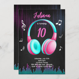 ミュージカル誕生日招待状 招待状