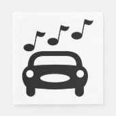 ミュージカル車 スタンダードランチョンナプキン (正面)