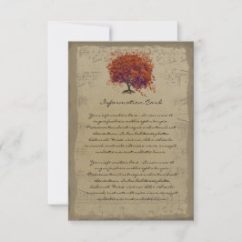 ミュージカル金ゴールドダークオレンジプラムハート葉樹