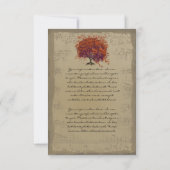 ミュージカル金ゴールドダークオレンジプラムハート葉樹 (裏面)