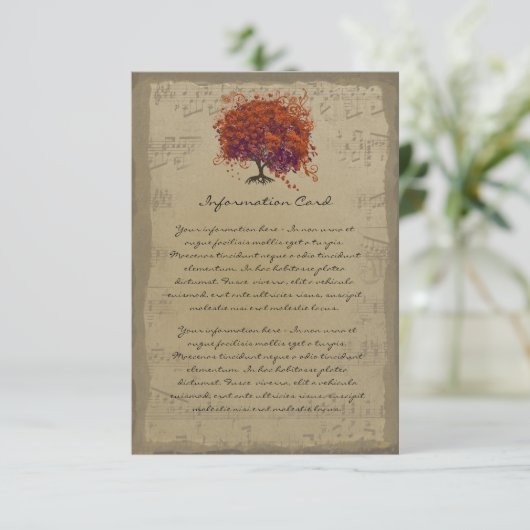 ミュージカル金ゴールドダークオレンジプラムハート葉樹 (スタンド正面)