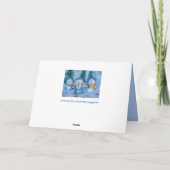 ミュージカル雪の人のグリーティングカード カード (裏面)