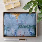 ミュージカル雪人ティッシュペーパー 薄葉紙 (ギフト)