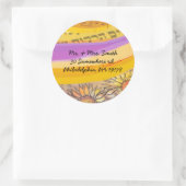 ミュージカル飛んでいるDoveバルミツワー返信ステッカー ラウンドシール (バッグ)