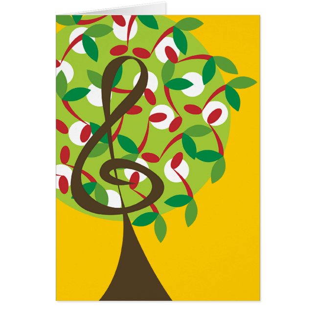 ミュージカル高音さくらんぼノートツリーお洒落自然 (正面)