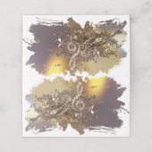 ミュージカル高音クレフ、 音符記号と落下音 プレイスカード (外部開封)