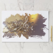 ミュージカル高音クレフ、 音符記号と落下音 ペーパーパッド (インサイチュ)