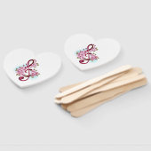 ミュージカル高音クレフ、 音符記号ノートと桜花 ハンドファン (組立なし)