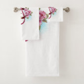 ミュージカル高音クレフ、 音符記号ノートと桜花 バスタオルセット (インサイチュ)