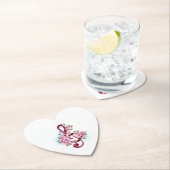 ミュージカル高音クレフ、 音符記号ノートと桜花 ペーパーコースター (インサイチュ)