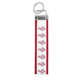 ミュージカル高音クレフ、 音符記号ノートと桜花 リストバンドキーホルダー (鍵トップ)