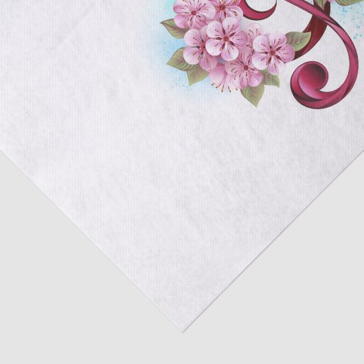 ミュージカル高音クレフ、 音符記号ノートと桜花 薄葉紙 (詳細)