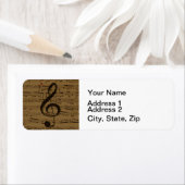 ミュージカル高音クレフ、 音符記号楽譜クラシック ラベル (インサイチュ)