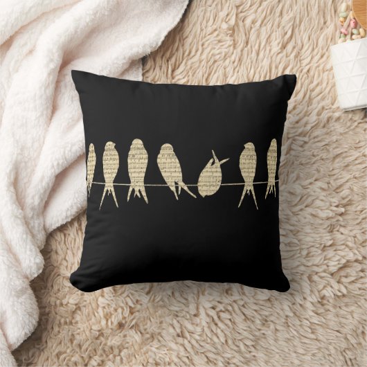 ミュージカル鳥枕 クッション (ブランケット)