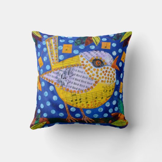 ミュージカル鳥 クッション (裏面)