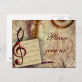 ミュージカル インビテーションポストカード (正面/裏面)