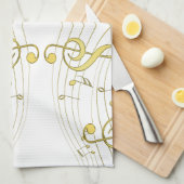 ミュージカル キッチンタオル (四つ折り)