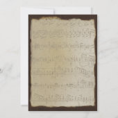 ミュージカル ゴールド オレンジ プラム ハート リーフ ツリー ウェディング 招待状 (裏面)