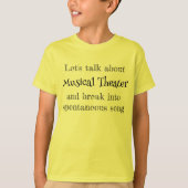 ミュージカル・シアターTシャツ Let's Talk About Tシャツ (正面)