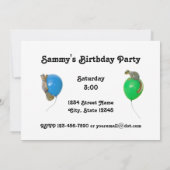 ミュージカル スクイーズ パーティー招待状 招待状 (裏面)