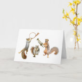 ミュージカル・スquirrelズ・カード カード (黄色い花)