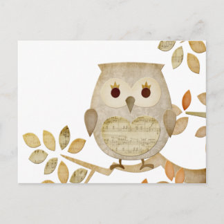 ミュージカル ツリー オウル ポストカード
