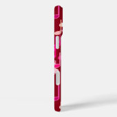 ミュージカル・ノートプリント- burgundy 数々の, Case-Mate iPhoneケース (裏面 / 右)