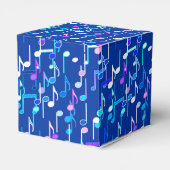 ミュージカル・ノートプリント- indigo blue 数々の, フェイバーボックス (裏面サイド)