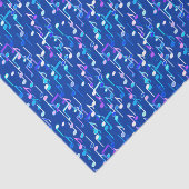 ミュージカル・ノートプリント- indigo blue 数々の, 薄葉紙 (詳細)