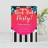 ミュージカル ピアノ ロックスター バースデーパーティー 招待状 (スタンド正面)